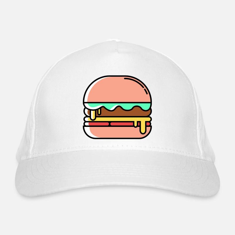 Burger Icon Bio-Baseballkappe