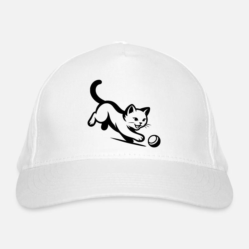 Chat - Casquette classique bio - blanc