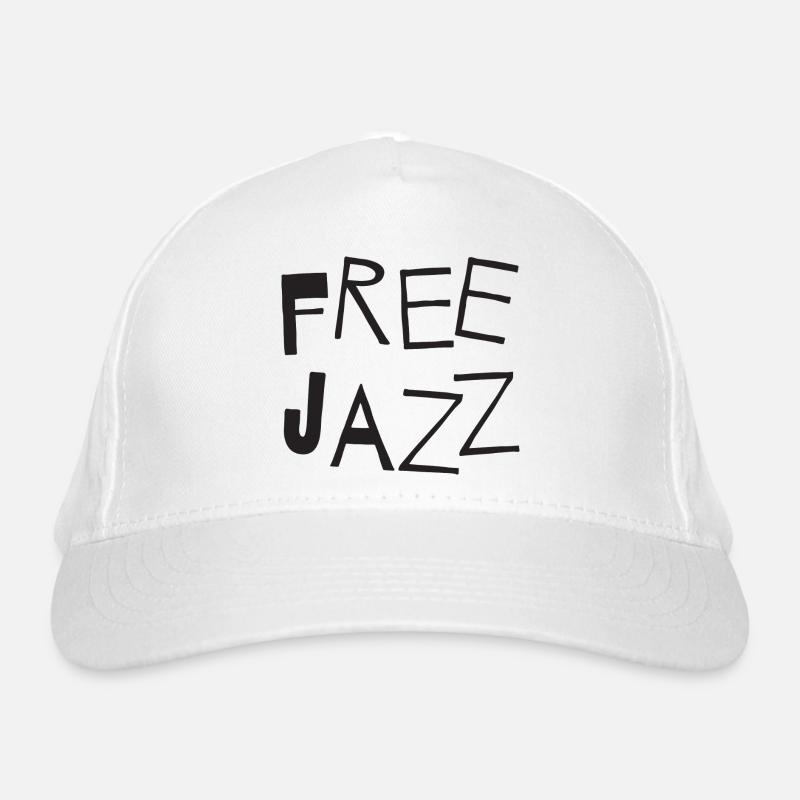 Free Jazz Handdrawn Letters Organic Baseball Cap