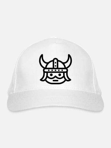 Viking - Øko-baseballcap - hvid - Foran