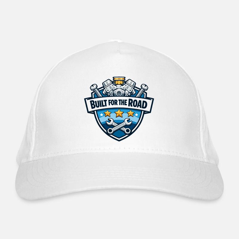 Construit pour la route : Mechanic Crest Casquette classique bio