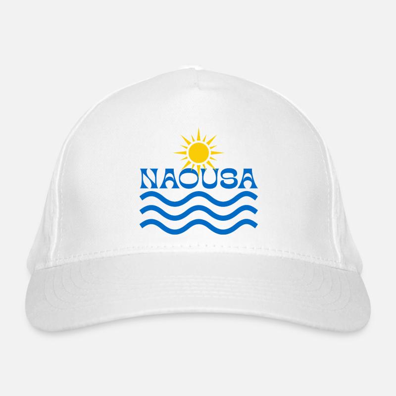 Naousa Sun Waves Logo Organic Baseball Cap
