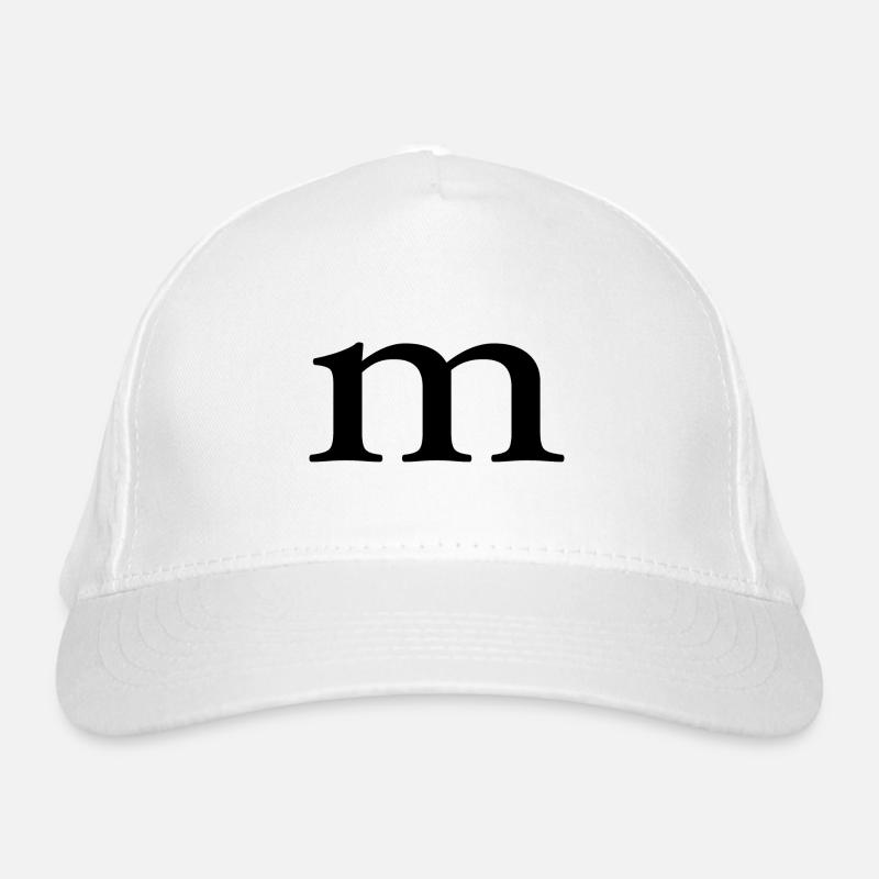 Letter M Organic Baseball Cap