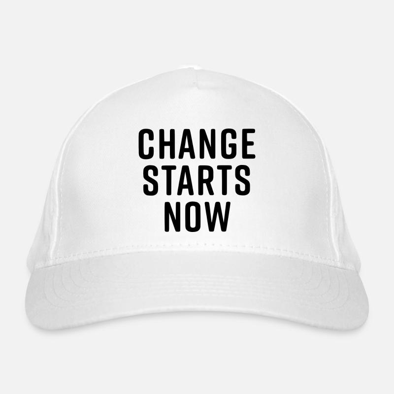 change starts now Bio-Baseballkappe
