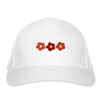 Fleurs rétro. - Casquette classique bio - blanc - Devant