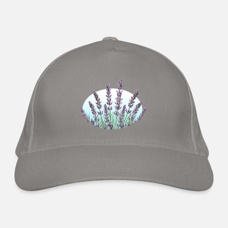 Lavender Lavender Stalks Lavender Field Organic Baseball Cap
