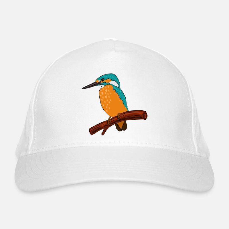 eisvogel vogel bunt Bio-Baseballkappe