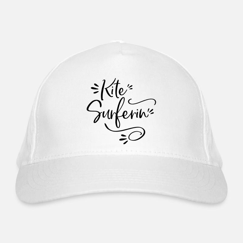 Kitesurferin Kite surfen Geschenk Bio-Baseballkappe