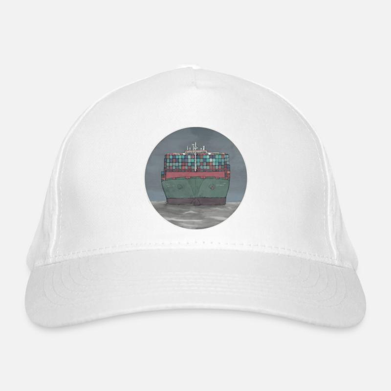 container ship Organic Baseball Cap