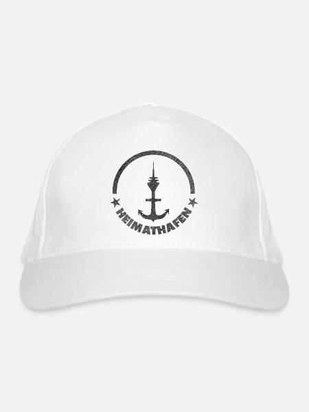 Heimathafen Düsseldorf - Bio-Baseballkappe - Weiß