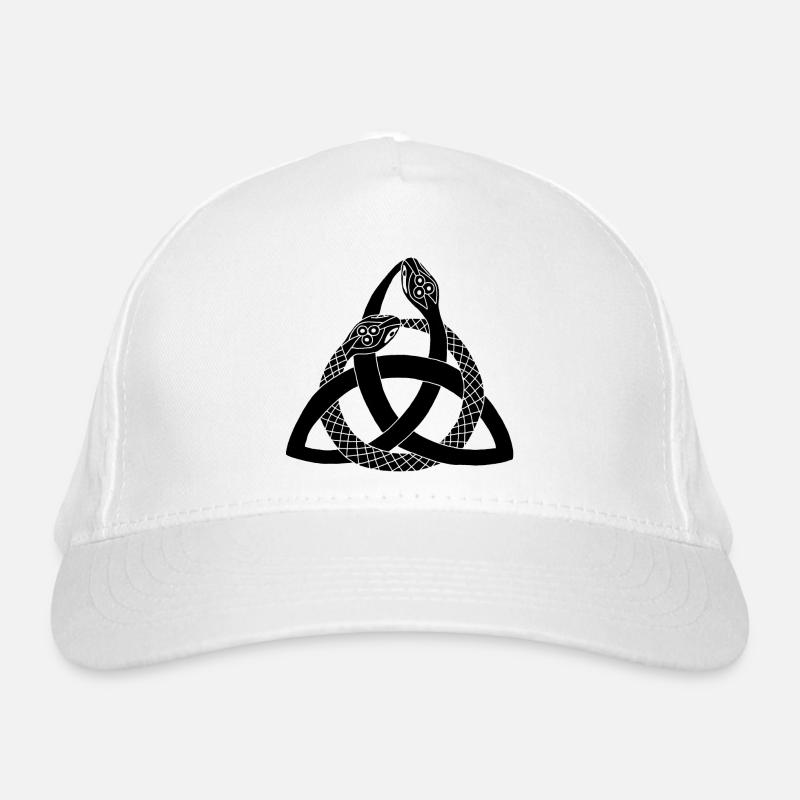 Serpents noirs et symbole celte Casquette classique bio