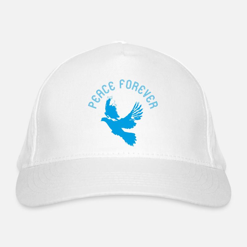 Taube Peace Forever Bio-Baseballkappe
