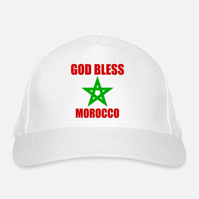 God bless morocco maroc Casquette classique bio