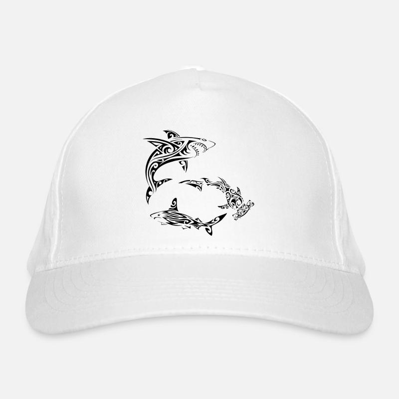 Polynesische Schwarzhaie Bio-Baseballkappe