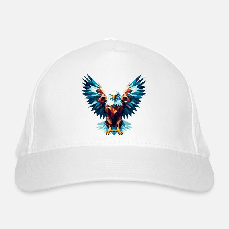 Polygonaler Adler Bio-Baseballkappe