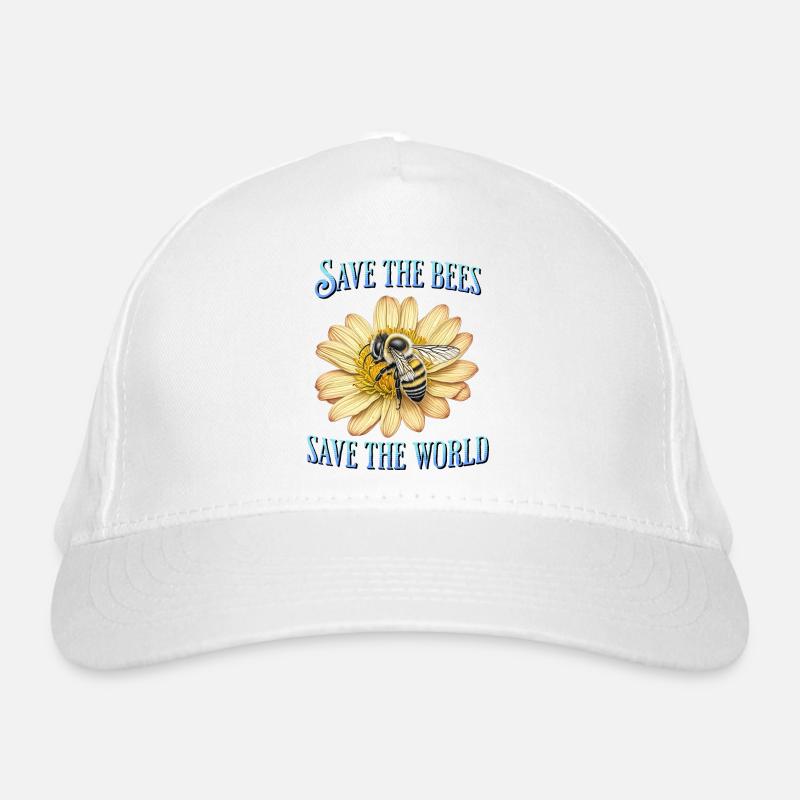 Save the bees save the world Organic Baseball Cap