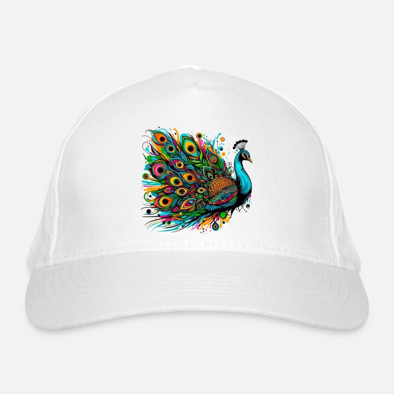 Peacock Organic Baseball Cap