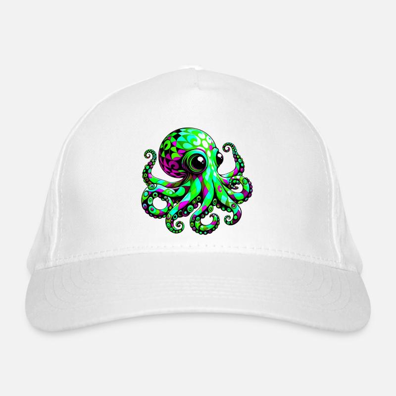 Octopus Organic Baseball Cap