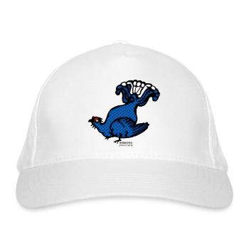 Black grouse Lyrurus tetrix illustration Ornithology - Organic Baseball Cap - white - Front