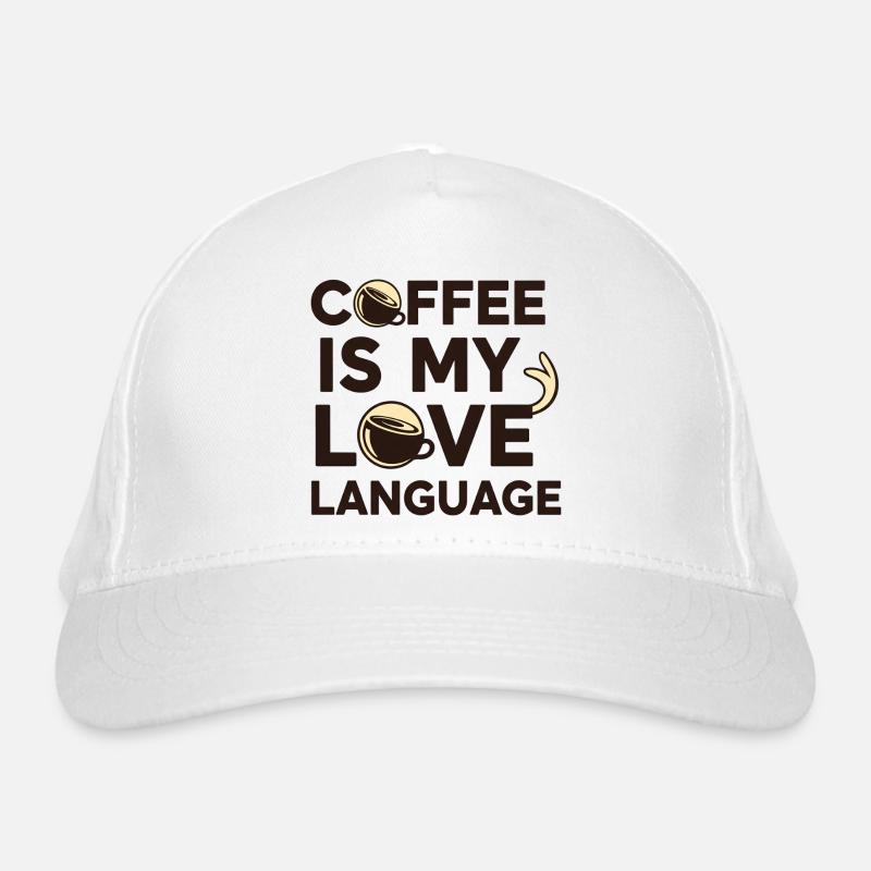 Coffee is My Love Language – Bold Text Minimal Cof Casquette classique bio