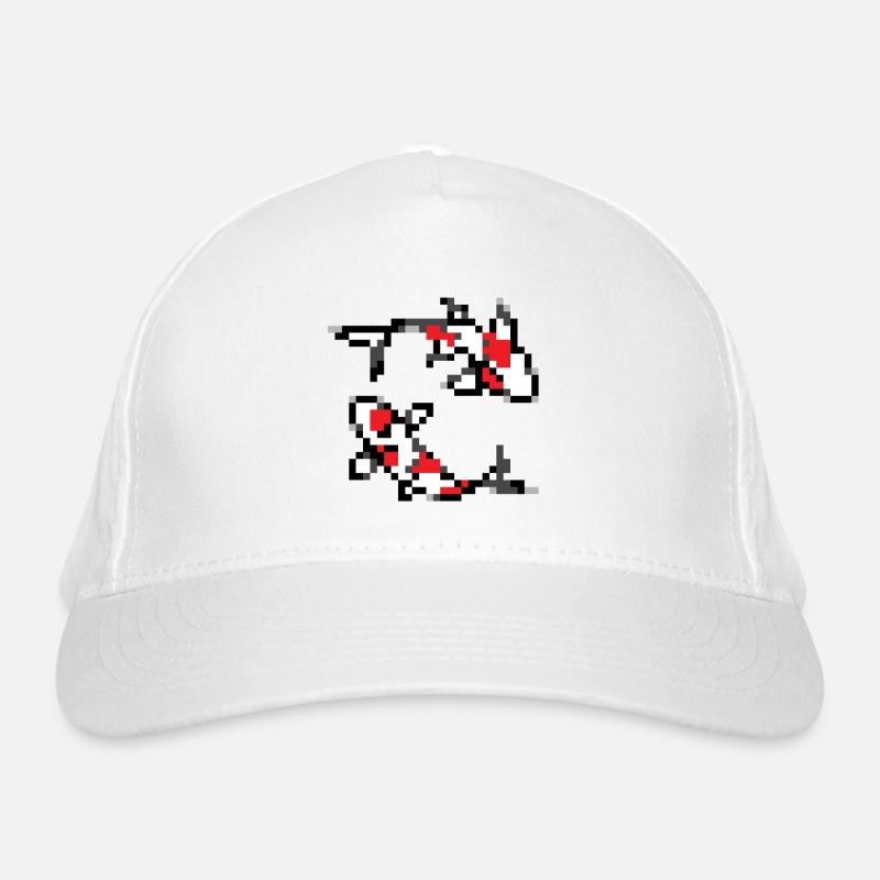 pixelart koi Organic Baseball Cap