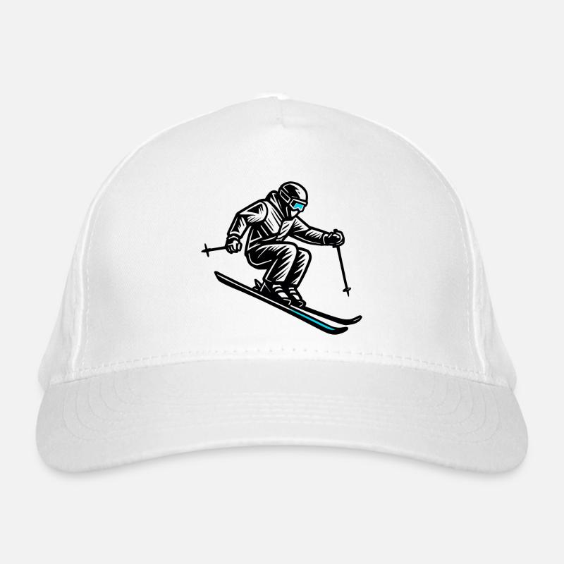 Skiing | Skier | Mountain Organic Baseball Cap