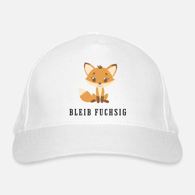 Cuddly fox friend Organic Baseball Cap