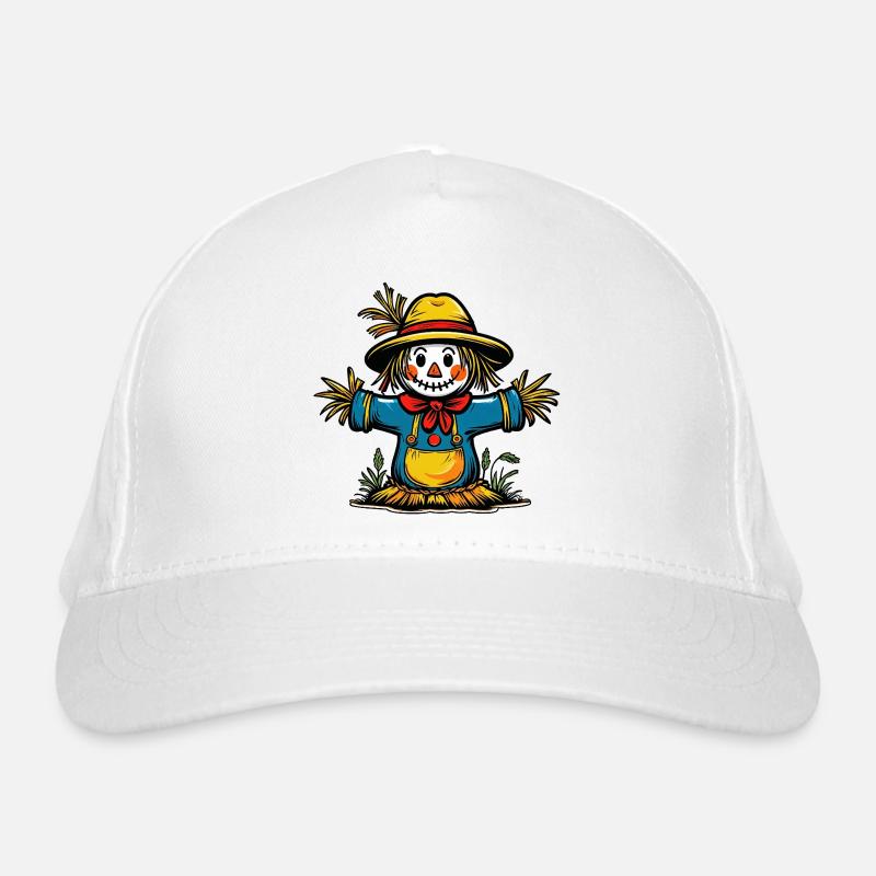 Strohmann Halloween Design Bio-Baseballkappe