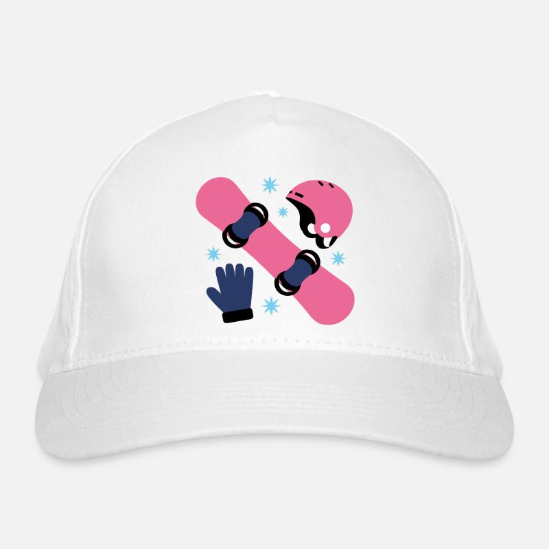 Glam Skate Pink und Blauer Helm Bio-Baseballkappe