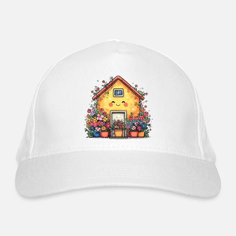 Maison fleurie cosy Casquette classique bio