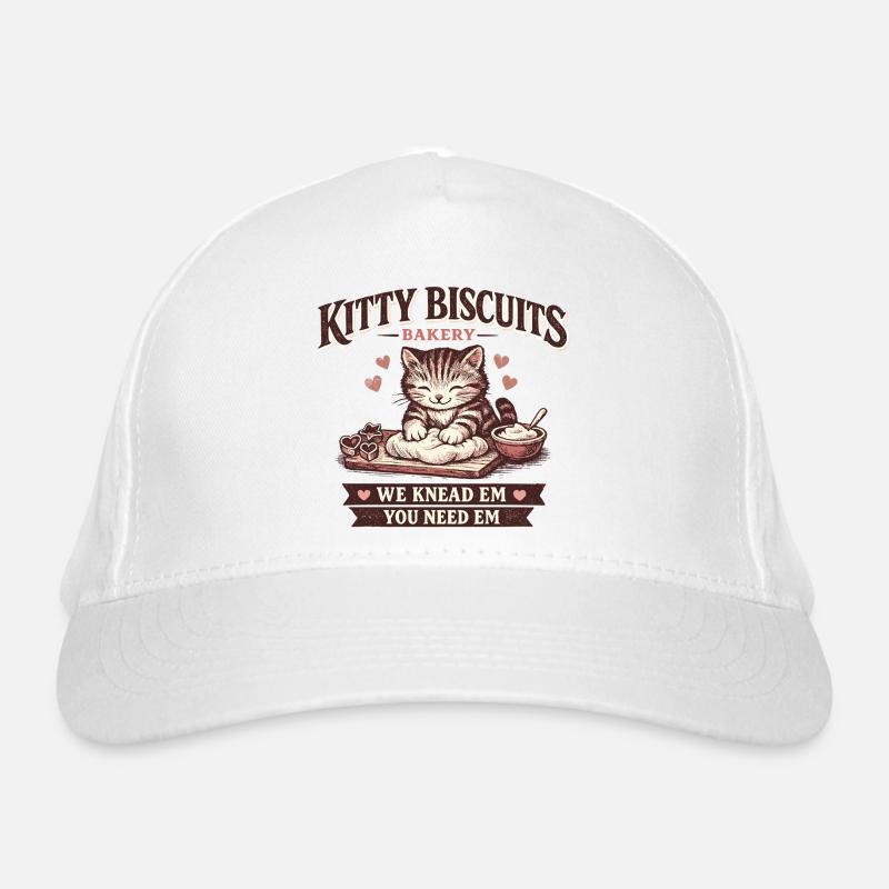 Cat Bakery Valentine's Day Gift Organic Baseball Cap