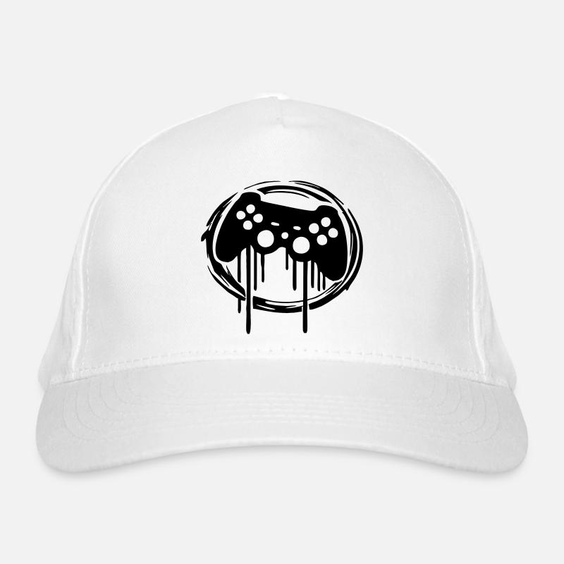 Gaming Controller Circle Pattern Organic Baseball Cap