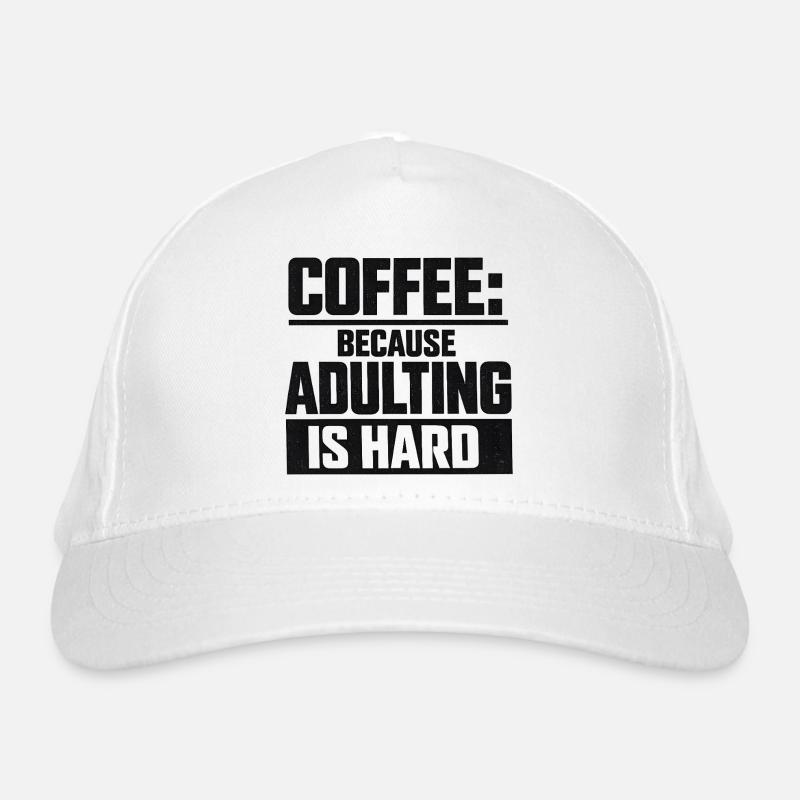 Café parce que l’adulte, c’est un peu rétro Casquette classique bio