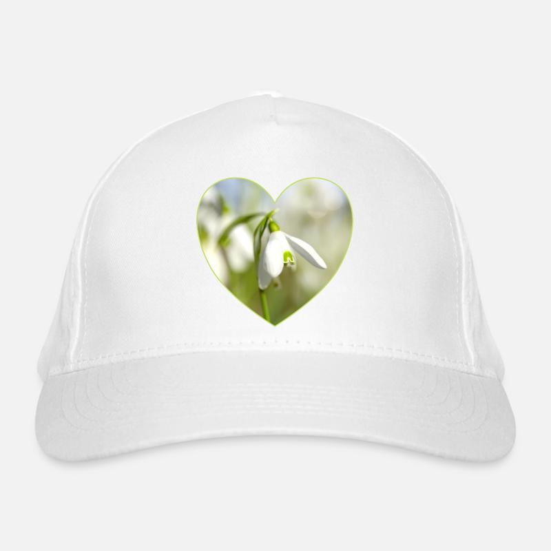 Conception du Cœur du Perce-Neige Casquette classique bio