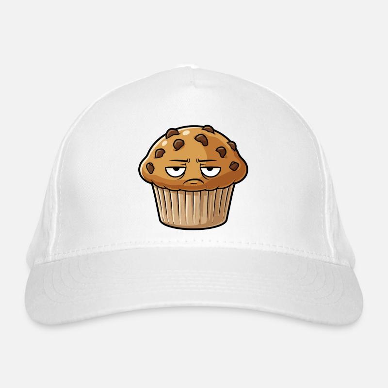 Grimmiger Muffin Gesicht Bio-Baseballkappe