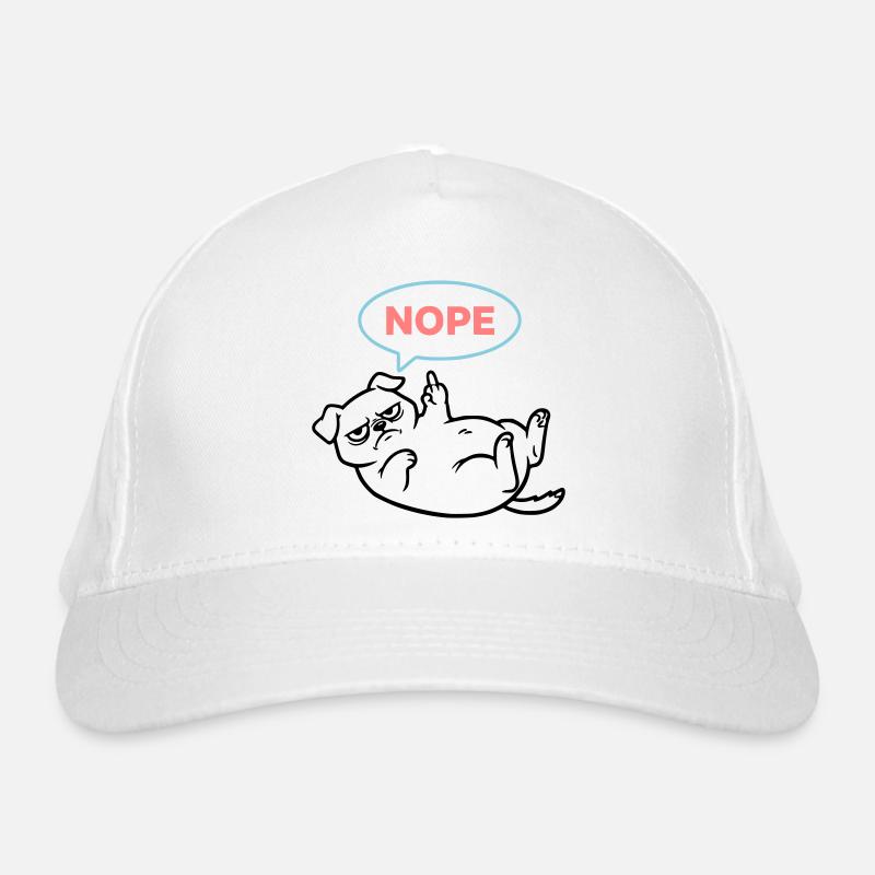  Mops Hund Comic Bunt Outline Bio-Baseballkappe