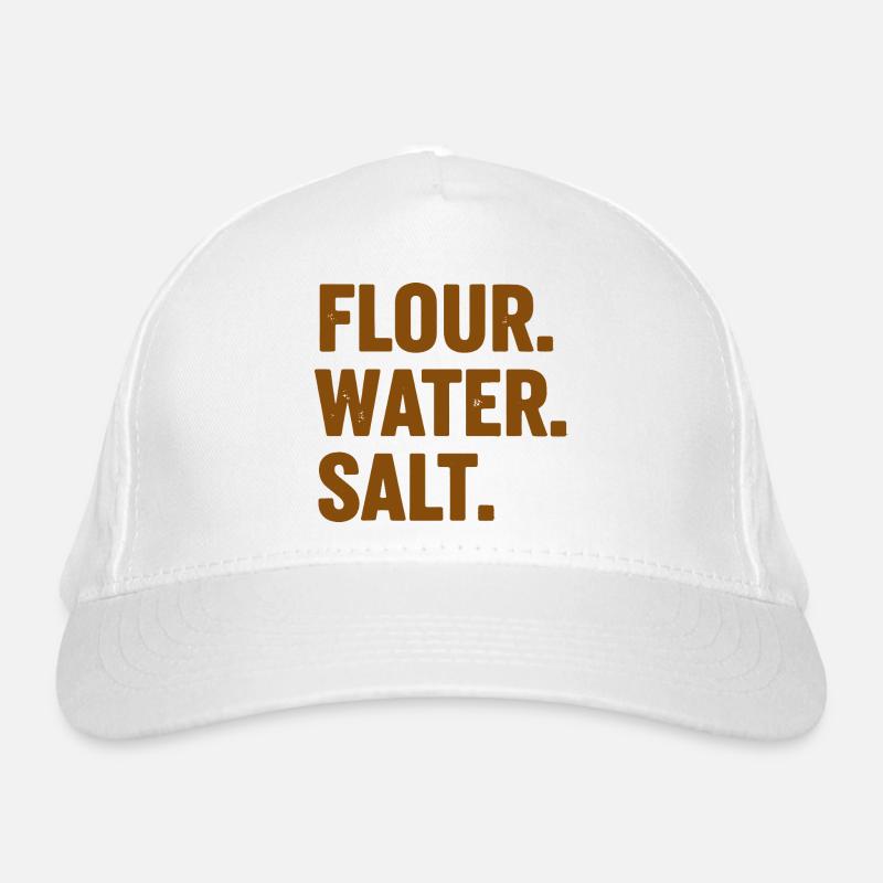 Sourdough Bread Baking Baker Flour Water Salt Organic Baseball Cap