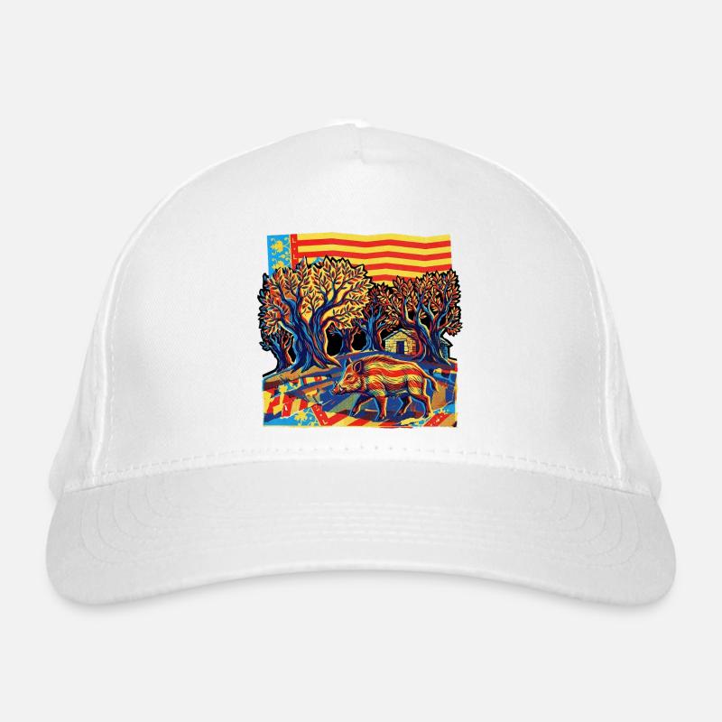Chasseurs Olives Drapeau Valence Sanglier sauvage Casquette classique bio