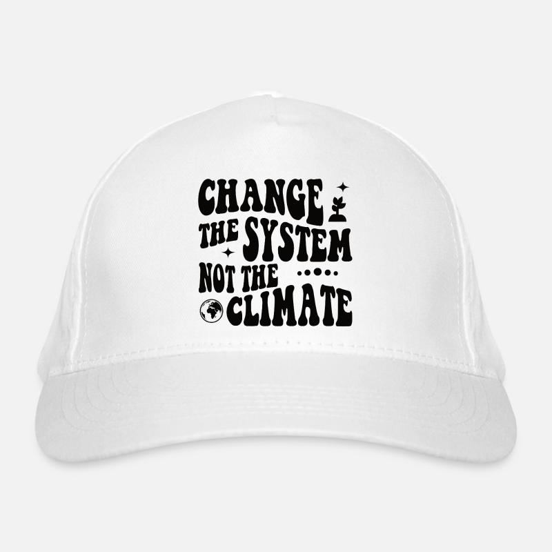 Changer le système, pas le climat Casquette classique bio