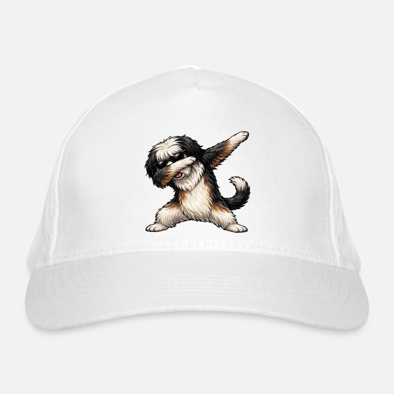 Dabbing Tibetan Terrier Organic Baseball Cap