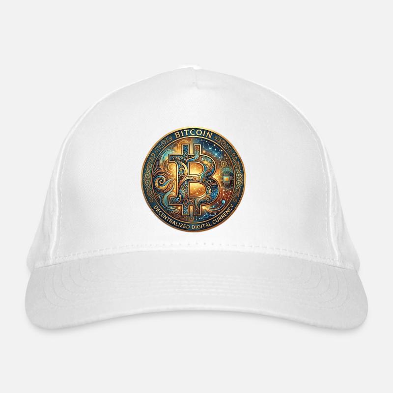 Sceau Bitcoin orné Casquette classique bio