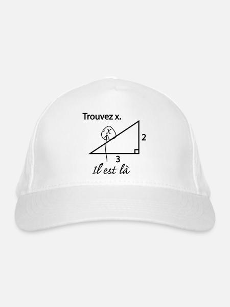 Finden x - Bio-Baseballkappe - Weiß - Vorne