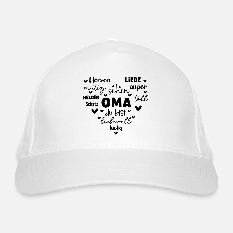 Mama Herz Die Beste Oma Geschenk für Muttertag Bio-Baseballkappe