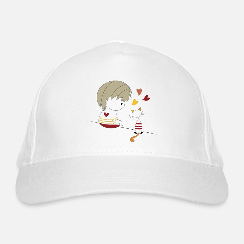 Loris & Sissi Sitting Heart Organic Baseball Cap