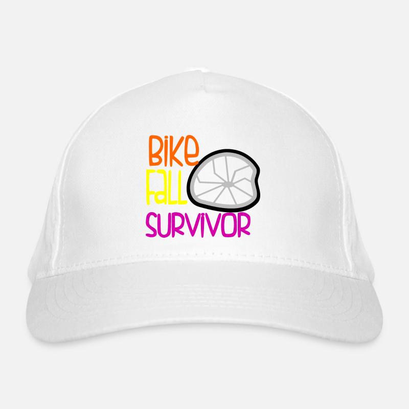 Fahrrad Sturz Überlebender Lustiger Motorradunfall Unfall Bio-Baseballkappe