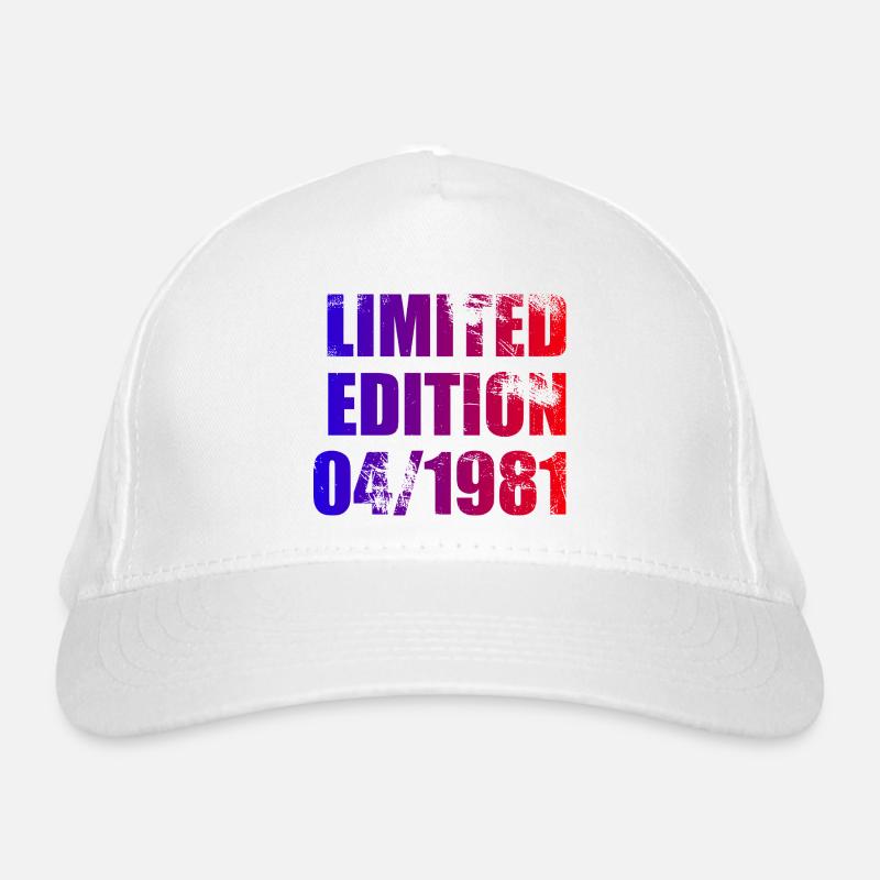 44. Geburtstag Limited Edition 04/1981 Bio-Baseballkappe