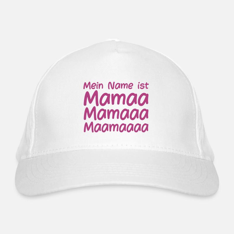 Mein Name ist Mama Bio-Baseballkappe