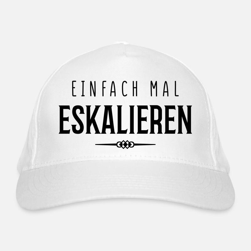 einfach mal eskalieren Bio-Baseballkappe