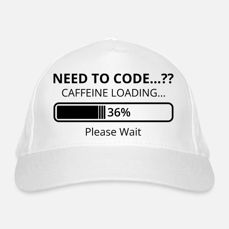 Need To Code Caffeine Loading Please Wait Develope Bio-Baseballkappe
