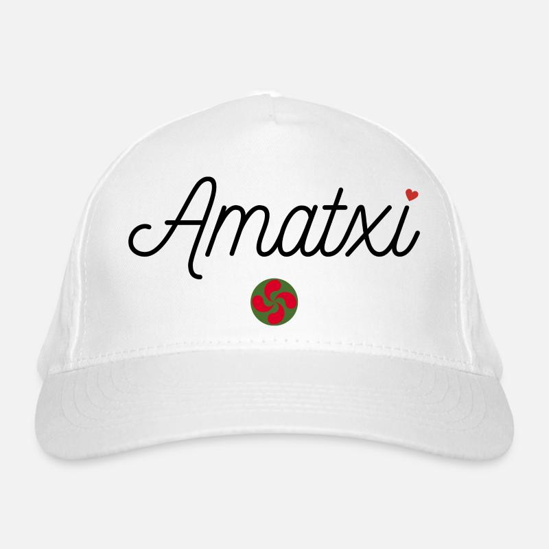 Amatxi et Lauburu. Mamie en Basque Casquette classique bio
